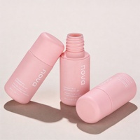 Flacon de toner cosmétique 80ml 100ml 120ml 150ml 180ml, flacons de soin de la peau en verre givré rose et blanc, flacon démaquillant avec bouchon rond