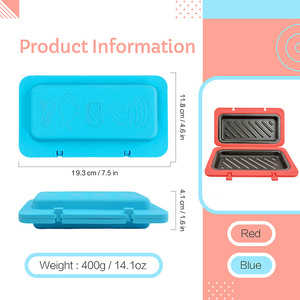 Bandeja Rectangular de Silicona para Microondas, de una Pieza, No Desmontable, 19.3x11.8cm, 400g, Grado Alimenticio, Sin Esquinas Muertas, Fácil de Limpiar - Product Image 5