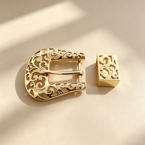 Nueva Hebilla de Cinturón con Grabado Occidental, Patrón 3D, Cierre Metálico Vintage para Ropa Retro, Artesanía en Cuero y Cinturones Decorativos - Product Image 1