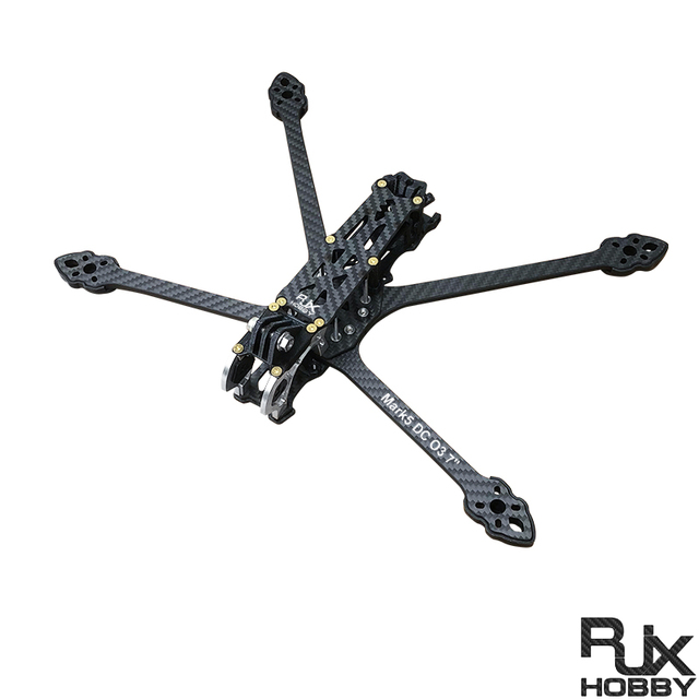 RJXHobby Mark5 DC O3 7inch 319mm Carbon Fiber Twill Matte Frame Kit for RC FPV Racing Drone