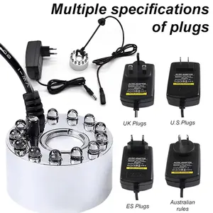 Mini Led Mist Maker Fogger Halloween niebla acuario interior para calabaza luz estanque Kit fiesta fuente con luces LED máquina de agua - Product Image 4