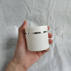 Beauty white plastid vasetti in argento striscia in oro 30 50 100g Body scrub vasetto in crema contenitore barattolo per cosmetici - Product Image 6