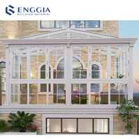 Serre en verre insonorisée sur mesure, moderne, triangulaire, autoportante, pour jardin d'hiver, cadre en aluminium, maison en verre pour villa