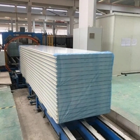 Panneau sandwich en polyuréthane PUR/PIR/PU et EPS, ignifuge, écologique, isolant thermique, 200 mm, pour murs et toitures extérieurs modernes, vente en gros
