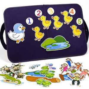 Toddlers' Educational <b>Felt</b> Board with Flannel Pieces for Preschool Storytelling and Learning Activities - Product Image 1