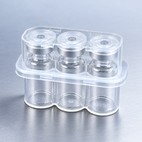 Boîte de rangement personnalisée pour flacons de 10 ml, boîte en plastique pour 2 flacons, organisateur de petites bouteilles avec logo, fabricant OEM en gros