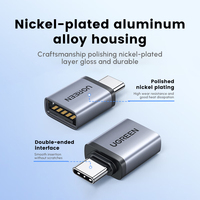 UGREEN Adaptateur OTG USB-C/M vers USB2.0A/F Matériau en aluminium moulé en PVC