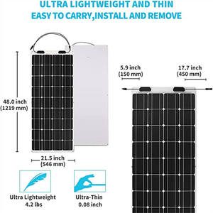 Vente directe en usine, panneau photovoltaïque solaire polyvalent à haut rendement, <span class=keywords><strong>cellule</strong></span> solaire à film mince flexible en silicium <span class=keywords><strong>amorphe</strong></span> - Product Image 4