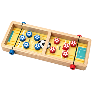 Jeu de football de table en bois 2 joueurs, jeu de combat à disques élastiques, pour fêtes de famille et enfants, usage intérieur, CE CPC, vente en gros, OEM, personnalisé - Product Image 1