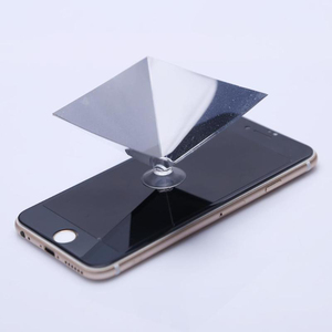 Projecteur de téléphone portable <span class=keywords><strong>holographique</strong></span> à 360 degrés, version ultra-claire, projection <span class=keywords><strong>holographique</strong></span> 3D, <span class=keywords><strong>pyramide</strong></span> pour projecteur de smartphone - Product Image 6