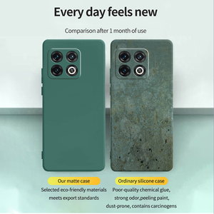 Coques de téléphone portable de haute qualité en silicone liquide, fines, élégantes et esthétiques, <span class=keywords><strong>pour</strong></span> OnePlus 10Pro - Product Image 3