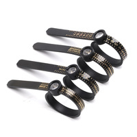 Ring Measuring Tape Magnifying Glass Finger Circumference Ring Size Tool US UK Hong Kong Sizes Ring Sizer