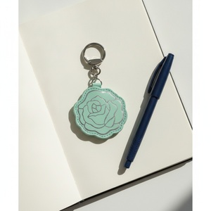 Llavero de Cuero Naranja con Soporte para Teléfono, Logotipo Personalizado, Regalo Promocional Corporativo, Duradero, Grabado - Product Image 4