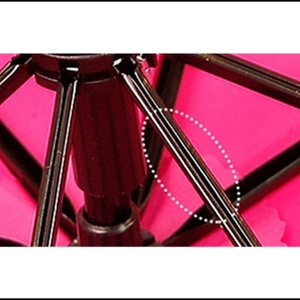 Parapluie Droit Manuel Mini Rose Noir en Métal, Vente en Gros à Prix Usine, Cadeaux d'Affaires Modernes - Product Image 6