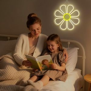 Mother's Day Flower Letreros Neon LED indoor hanging ambient light shop <b>sign</b> wall decoration light entrance indicator light - Product Image 6