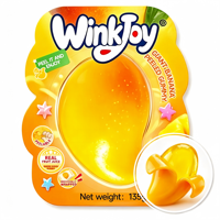 Mangue géante à peler en gomme, bonbon moelleux, nouveauté, 135g, tendance 2026, virale ASMR TikTok, pour Mukbang, en vrac
