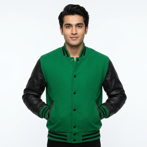 New Varisty Jacket for <b>Men</b> and Streetwear Long Sleeve for Wool Letterman Varsity Jacket <b>Men</b> - Product Image 1