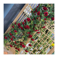 Prix promotionnel, vente en gros pas cher, fleurs artificielles, rose, vigne suspendue