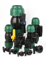 KEXING IRRIPLAST OEM ISO 17885 SANS 17885 CE PN16 PN10 Accesorios de compresión de riego PP HDPE F/F Válvula de bola de plástico PE