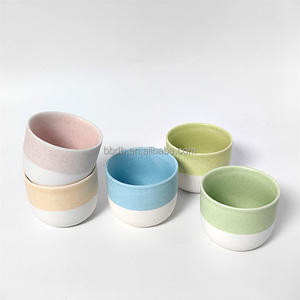 Mug de voyage en céramique mignon, mini tasse à café en argile céramique de 150 ml sans anse pour femmes et hommes - Product Image 3