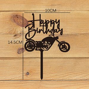 Honey And Sweetness Motorcycle <b>Car</b> Cake Toppers Birthday Party Dessert <b>Table</b> Decorations - Product Image 4