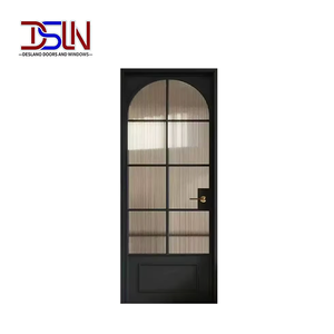 Puerta de Vidrio con Marco de Aluminio Estilo Francés, Personalizada, Elegante y Minimalista, para Interiores - Product Image 1