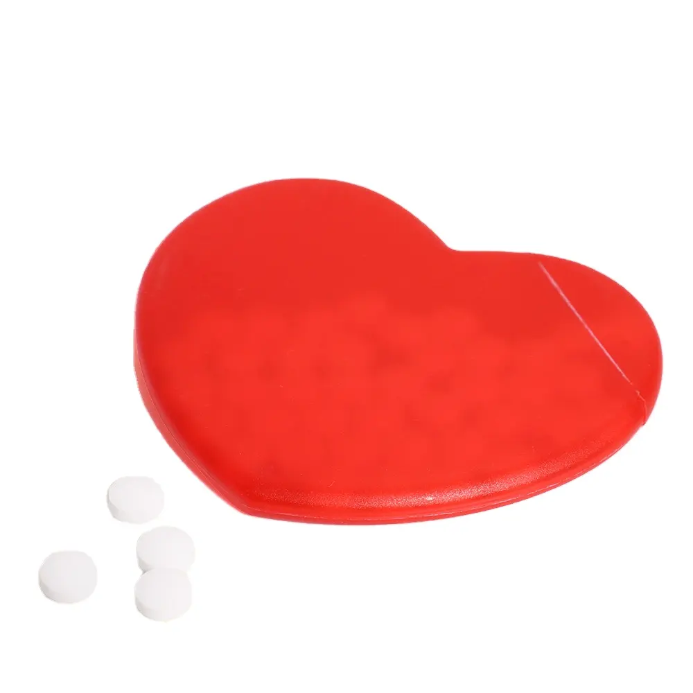 Promotional candy heart shape Mint Card Private Label Sugar Free mints confectionery sweets factory