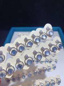 Bijoux en pierre de guérison spirituelle, <span class=keywords><strong>aigue</strong></span>-<span class=keywords><strong>marine</strong></span> naturelle, clous <span class=keywords><strong>d</strong></span>'oreilles en argent sterling 925 - Product Image 5
