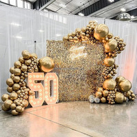 Panneau mural 3D brillant et scintillant à paillettes pour événements de mariage, festivals, publicité, panneaux de décoration.
