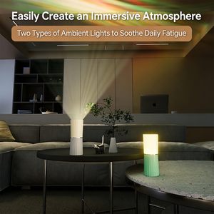 Lampe <span class=keywords><strong>de</strong></span> projection LED créative à effet d'ondulation nordique, avec interrupteur à bascule à 180 degrés, sans fil, portable, pour <span class=keywords><strong>la</strong></span> maison, <span class=keywords><strong>l</strong></span>'extérieur, le camping et <span class=keywords><strong>la</strong></span> nuit - Product Image 1
