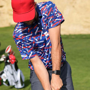 Camisetas Polo de Golf para Hombre, Sublimadas, de Secado Rápido, Ajustadas, con Estampado OEM de Alta Calidad, 100% Poliéster, Logotipo Personalizado - Product Image 2