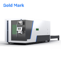 Découpeuse laser à table échangeable fermée CNC GOLDMARK GM-EP, machine de découpe laser à fibre haute vitesse pour le traitement des métaux