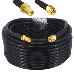 <span class=keywords><strong>Cable</strong></span> <span class=keywords><strong>Coaxial</strong></span> <span class=keywords><strong>RG58</strong></span>/RG213 de 50 Hilos con Conductor de Cobre Desnudo y Cubierta de PVC para CCTV y Routers Modernos -40 80 - Product Image 2