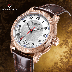 Reloj Mecánico de Lujo con Registro Automático del Tiempo, Caja de Acero Inoxidable para Hombre, Resistente al Agua 10 Bar, Zafiro 5379 - Product Image 1