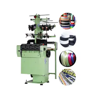 China textile industry device top sale elastic and narrow fabric webbing weaver making needle loom for tapes