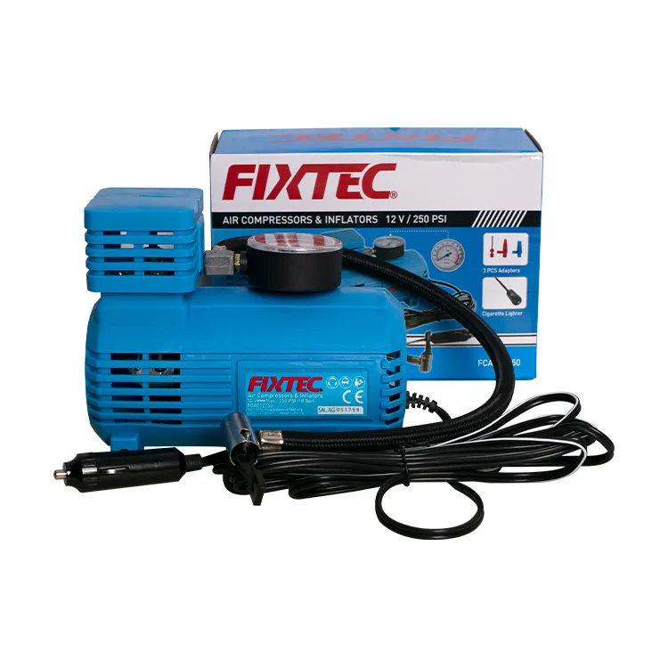 FIXTEC高圧260 Psiミニ12VDC電気自動車タイヤポンプエアコンコンプレッサー