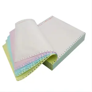 Customized Manufacturer Price 2-Ply Continuous Carbonless Printing Paper Carbonless Paper 241*6000m