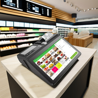 Système de Caisse Enregistreuse de Comptoir TPV Professionnel 11,6 Pouces sous Windows 10 Pro avec Imprimante, Scanner, Lecteur MSR, RFID et Options de Batterie