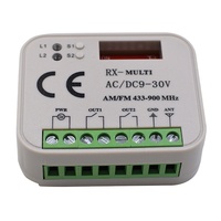 Control Remoto Multirreceptor 300-868MHz, Código Fijo/Aprendizaje, Inalámbrico RF, Automatización del Hogar, Puerta de Garaje