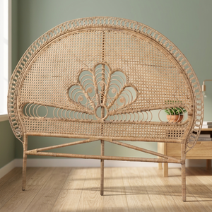 Cabecera de Cama de Diseño Moderno de Mediados de Siglo, Exportación de Vietnam, Estructura Resistente, Fácil Instalación, Estilo Natural Tejido - Product Image 1