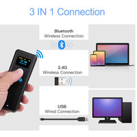 Lecteur de codes-barres sans fil mini 2D Bluetooth portable de haute qualité 3 en 1 pour la logistique d'entrepôt