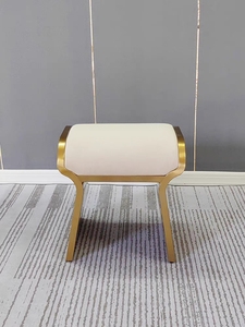 Tabouret d'extrémité <span class=keywords><strong>de</strong></span> <span class=keywords><strong>lit</strong></span> <span class=keywords><strong>de</strong></span> chambre à coucher italienne moderne et simple Villa <span class=keywords><strong>de</strong></span> luxe ménage créatif banc en métal simple pour l'utilisation <span class=keywords><strong>de</strong></span> chevet d'hôtel - Product Image 6