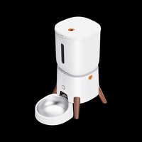 Distributeur automatique de nourriture pour animaux de compagnie, style nordique, avec pieds en bois, pour chats et petits chiens, ODM OEM