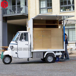 Belyoo pompa es krim truk kopi roda tiga elektrik truk Makanan Cepat kustom diskon besar truk Taco Piaggio Ape Moto pompa - Product Image 4