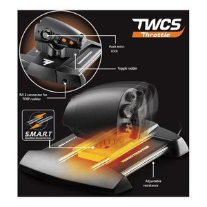 Joystick simulador de vuelo T 16000M Fcs Flight Pack Negro y Naranja 2960782 - Product Image 2