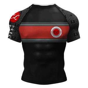 CODY LUNDIN manica corta Jiu Jitsu BJJ Rashguard per gli uomini tatuaggio fresco protezione solare t Shirt ciclismo <span class=keywords><strong>surf</strong></span> boxe Jersey - Product Image 6
