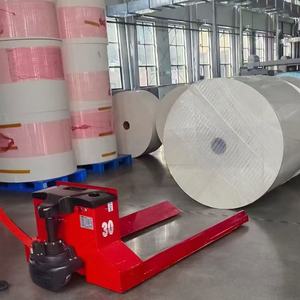 Transpalette à batterie lithium HSLLIFT 1,5 tonne 24V 20AH, largeur de fourche 550/685MM, déplaceur latéral électrique et pneus pneumatiques - Product Image 6