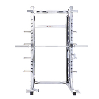 Rack de squat Smith avec roulements linéaires pour des squats et des développés couchés sécurisés, multifonctionnel pour la maison