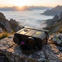 Télémètre laser professionnel longue portée 10 km, instrument de mesure professionnel monté sur rail