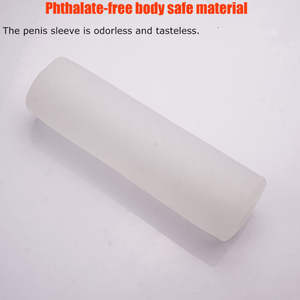 Manchon de pompe à vide en silicone souple manchon de pénis <span class=keywords><strong>tube</strong></span> de massage préservatifs masturbateur masculin pour l'agrandissement du pénis jouet sexuel adulte pour hommes - Product Image 4